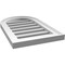 Ekena Millwork Round Top Surface Mount PVC Gable Vent: Functional, w/ 2"W x 1-1/2"P Brickmould Frame, 14"W x 22"H GVPRT14X2202SF - alternate 2